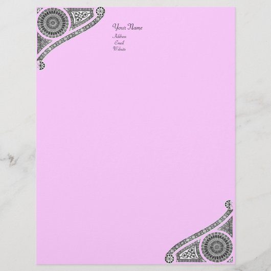 RENAISSANCE, rosa violett Briefkopf (Vorderseite)