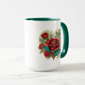 Renaissance-Rose Tasse (VorderseiteRechts)