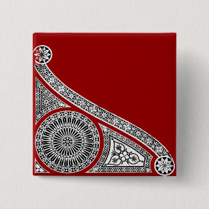 RENAISSANCE Schwarz-weiße Architektur Button
