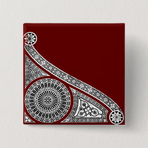 RENAISSANCE Schwarz-weiße Architektur Button