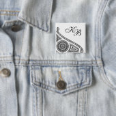 RENAISSANCE Schwarz-weiße Architektur Button (Beispiel)