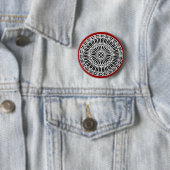 RENAISSANCE Schwarz-weißes Dekor der Roten Archite Button (Beispiel)