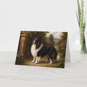 Renaissance Shetland Sheepdog Blank Karte
