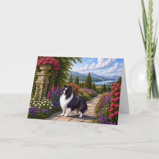 Renaissance Shetland Sheepdog Leere Karte (Vorderseite)
