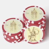 Renaissance Sketch Playing Token Pokerchips (Stapel)