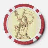 Renaissance Sketch Playing Token Pokerchips (Rückseite)
