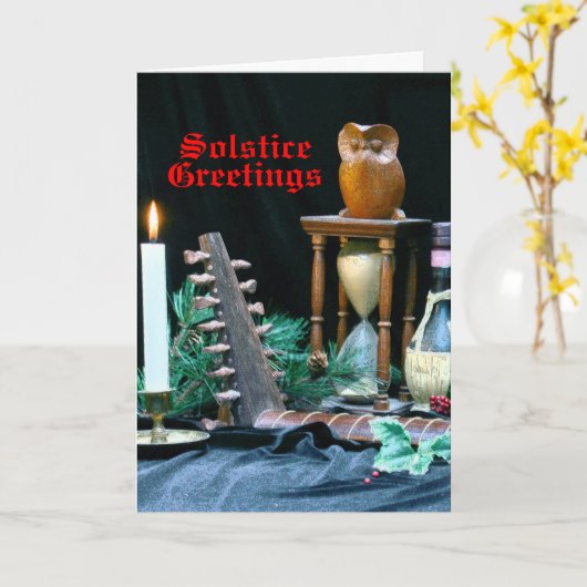 Renaissance Solstice-Karte Karte (Gelbe Blume)