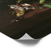 Renaissance Stillleben Malerei + Fun Nope Text Poster (Ecke)