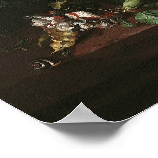 Renaissance Stillleben Malerei + Fun Nope Text Poster (Ecke)