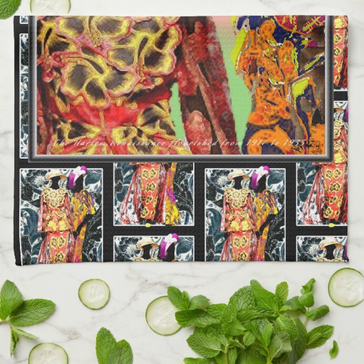 "Renaissance-Strahlung" Geschirrtuch (Gefaltet)