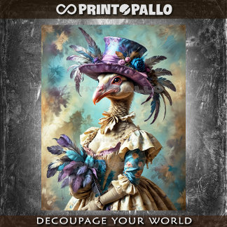 Renaissance style painting: Victorian Lady Turkey  Seidenpapier