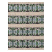 Renaissance Tapestry Kaninchen Blumendekor Extrava Tischdecke (Vorderseite)