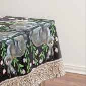 Renaissance Tapestry Kaninchen Blumendekor Extrava Tischdecke (Beispiel)