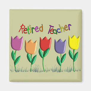 Renaissance Teacher Tulips Design Geschenke Magnet