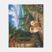Renaissance Tibetan Spaniel Fleecedecke (Vorderseite)