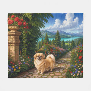 Renaissance Tibetan Spaniel Fleecedecke