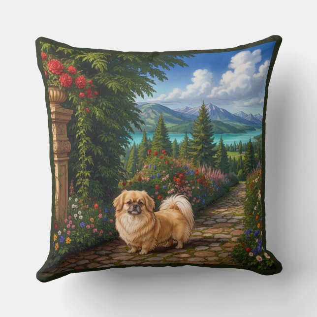 Renaissance Tibetan Spaniel Kissen (Rückseite)