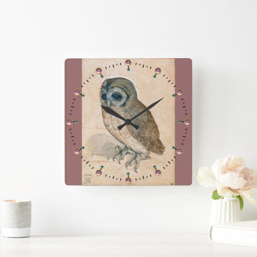 RENAISSANCE TIERZEICHNUNGEN / DAS EIGENTUM QUADRATISCHE WANDUHR (Zuhause)