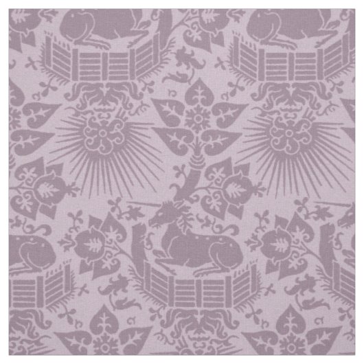 Renaissance Unicorn Garden, Lilac Stoff (Muster)