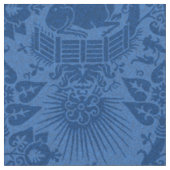 Renaissance Unicorn Garden, Sapphire Blue Stoff (Nahaufnahme)