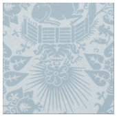 Renaissance Unicorn Garden, Sky Blue Blue Stoff (Nahaufnahme)