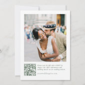 Renaissance Verzierte Blumenfeier Grüne Hochzeit Einladung (Rückseite)