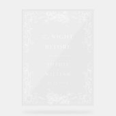 Renaissance Verzierte Florentiner Rehearsal Diner  Acrylschild (Vorderseite)