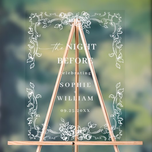 Renaissance Verzierte Florentiner Rehearsal Diner  Acrylschild (Neutral)