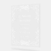 Renaissance Verzierte Florentiner Rehearsal Diner  Acrylschild (Winkel)