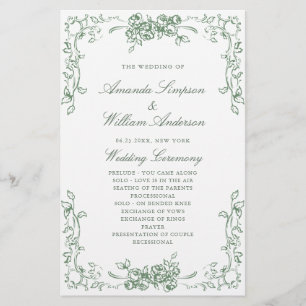 Renaissance Verzierte Grüne Hochzeit