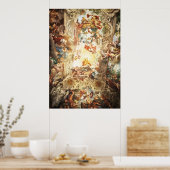 Renaissance-Wandgemälde an der Decke Poster (Küche)