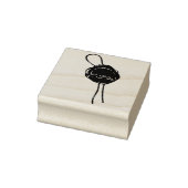 Renaissance Wedding Initials Red Gummistempel (Stempel)