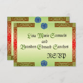 Renaissance Wedding RSVP Cards (Vorne/Hinten)