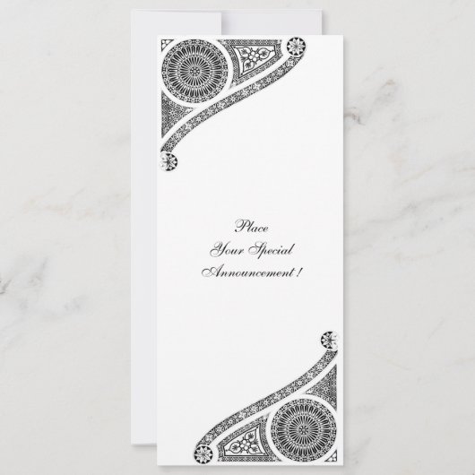 RENAISSANCE, weiß Einladung (Rückseite)