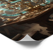 Renaissance Wissenschaftlicher Zeichn Poster (Ecke)