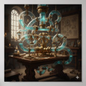 Renaissance Wissenschaftlicher Zeichn Poster (Vorne)