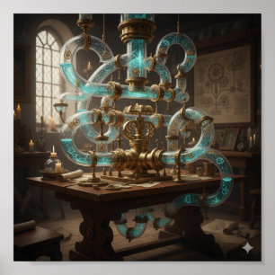 Renaissance Wissenschaftlicher Zeichn Poster