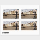 Renaissancehäuser Rechteckiger Aufkleber (Blatt)