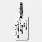 Renard (französisch für Fuchs) Gepäckanhänger (Rückseite vertikal)