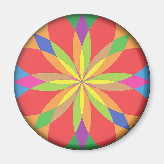 RenascencePub Bright Vibrant Colors Kühlschrankmag Magnet (Vorne)