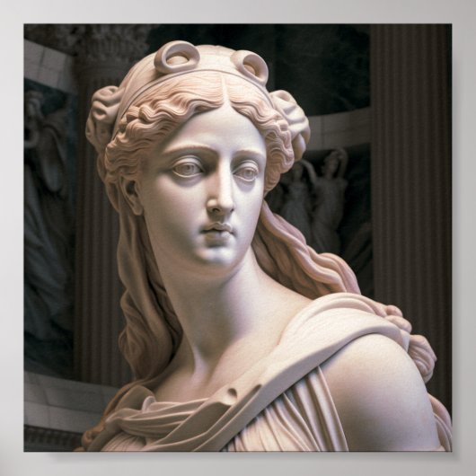 Renascentist Statue Poster (Vorne)