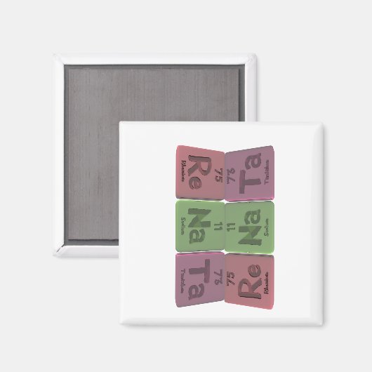 Renata as Rhenium Sodium Tantalum Magnet (Vorderseite/Rückseite)