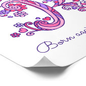 Renaturieren des ersten R zeichnend Herzkunstnamen Poster (Ecke)