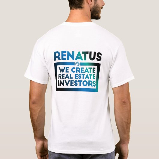Renatus Block Tagline Dark Blue T-Shirt (Rückseite)
