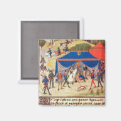 Renaud de Montauban und Charlemagne Magnet (Vorderseite/Rückseite)