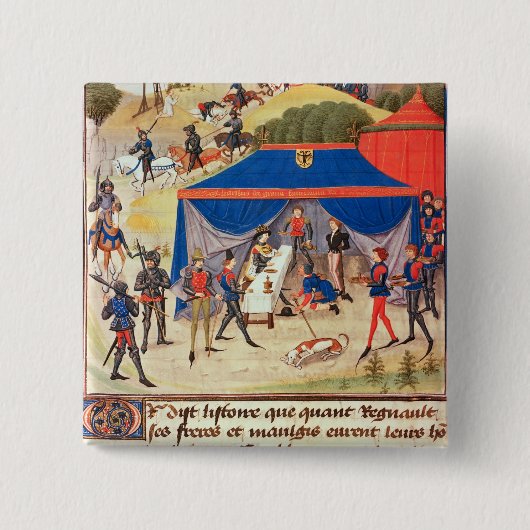 Renaudde Montauban und Karl der Große Button (Vorderseite)
