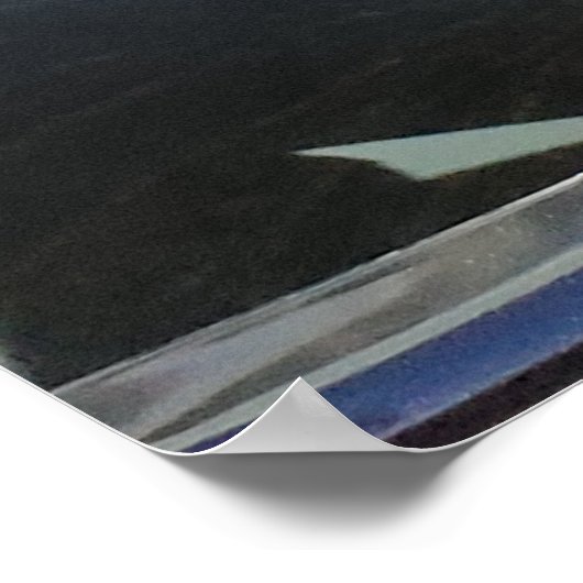 Renaul* 4CV, Vintag französisches Auto. Poster (Ecke)