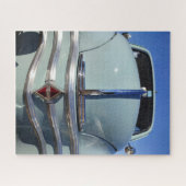 Renault 4CV, französisches Oldtimer-Auto. Puzzle (Horizontal)
