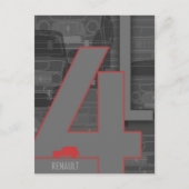 Renault 4L Postkarte (Vorderseite)