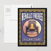Renault Brüder Oldtimer Postkarte (Vorne/Hinten)